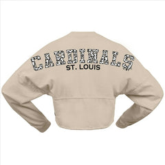 MLB St. Louis Cardinals Fanatics Women's Long Sleeve Cropped Jersey T-Shirt
