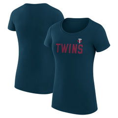 MLB Minnesota Twins G-III 4Her by Carl Banks Women's Super-Slim Fit Lightweight Dot Print T-Shirt