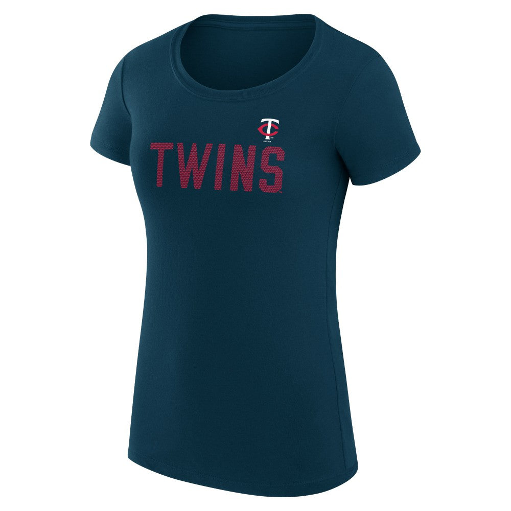 MLB Minnesota Twins G-III 4Her by Carl Banks Women's Super-Slim Fit Lightweight Dot Print T-Shirt