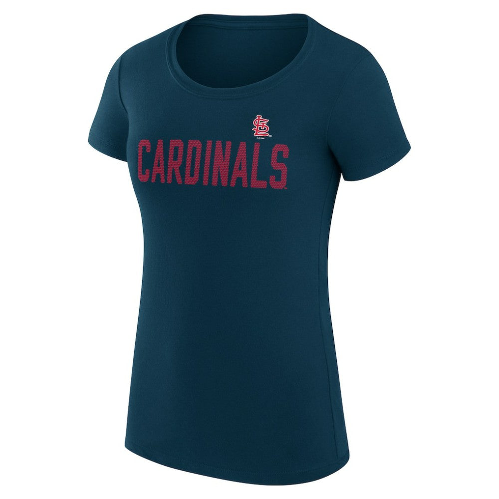 MLB St. Louis Cardinals G-III 4Her by Carl Banks Women's Super-Slim Fit Lightweight Dot Print T-Shirt