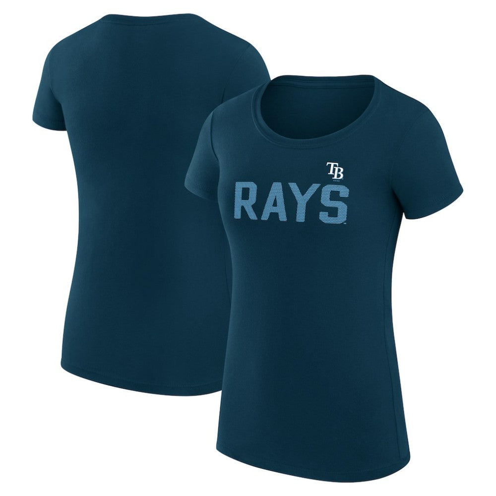 MLB Tampa Bay Rays G-III 4Her by Carl Banks Women's Super-Slim Fit Lightweight Dot Print T-Shirt