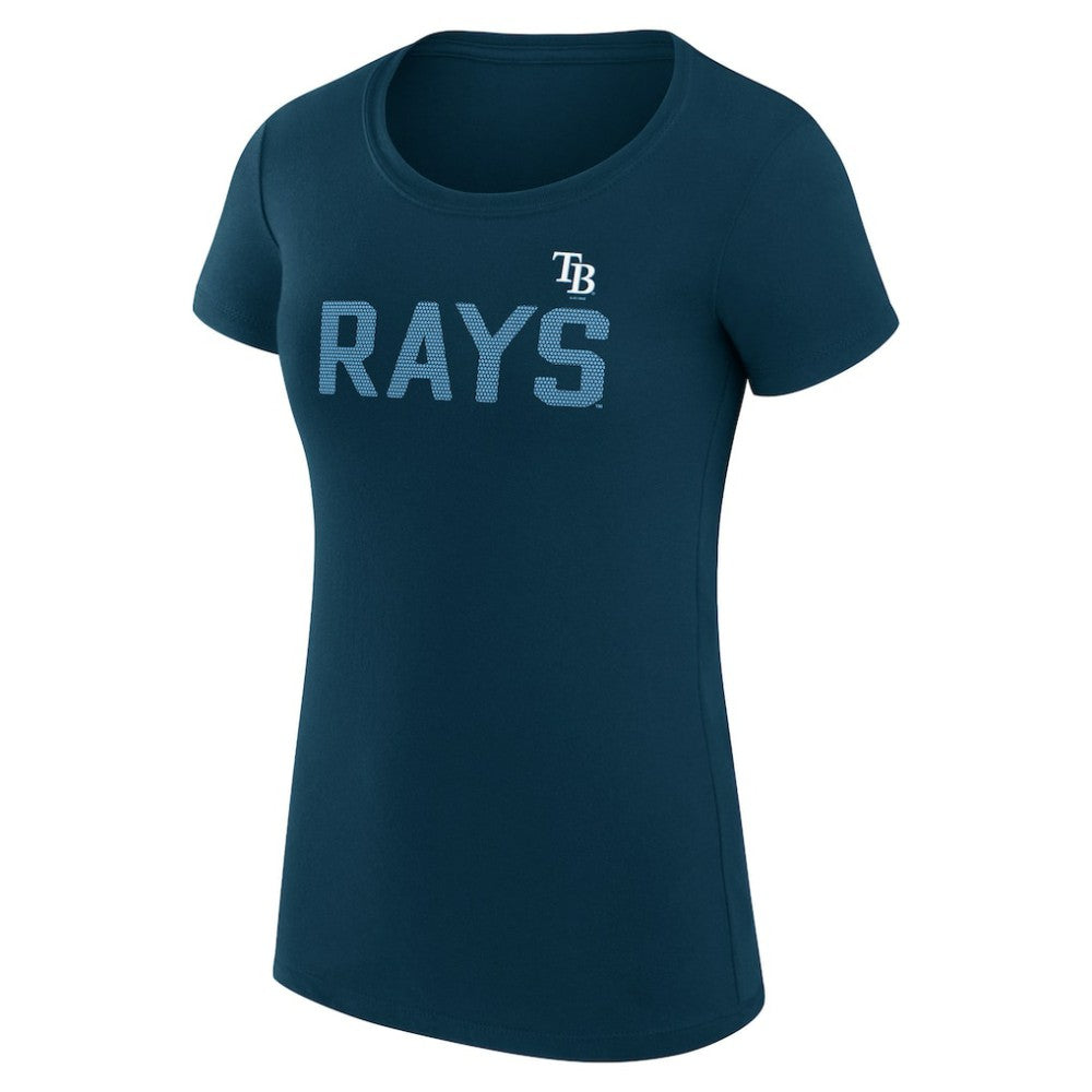 MLB Tampa Bay Rays G-III 4Her by Carl Banks Women's Super-Slim Fit Lightweight Dot Print T-Shirt