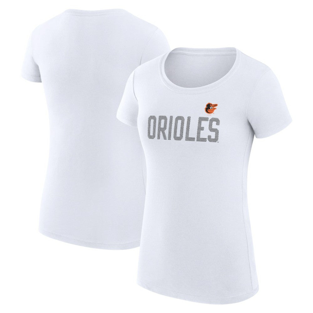 MLB Baltimore Orioles G-III 4Her by Carl Banks Women's Super-Slim Fit Lightweight Dot Print T-Shirt