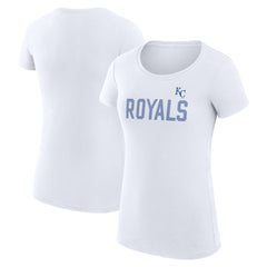 MLB Kansas City Royals G-III 4Her by Carl Banks Women's Super-Slim Fit Lightweight Dot Print T-Shirt