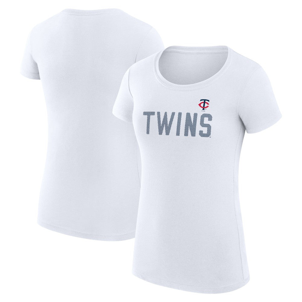 MLB Minnesota Twins G-III 4Her by Carl Banks Women's Super-Slim Fit Lightweight Dot Print T-Shirt