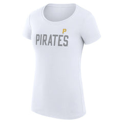 MLB Pittsburgh Pirates G-III 4Her by Carl Banks Women's Super-Slim Fit Lightweight Dot Print T-Shirt
