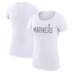 MLB Seattle Mariners G-III 4Her by Carl Banks Women's Super-Slim Fit Lightweight Dot Print T-Shirt