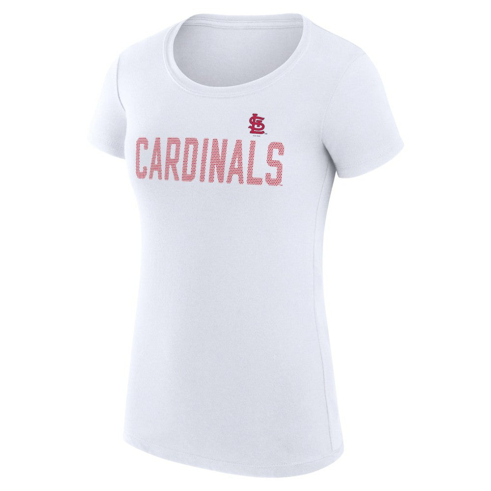 MLB St. Louis Cardinals G-III 4Her by Carl Banks Women's Super-Slim Fit Lightweight Dot Print T-Shirt