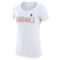 MLB St. Louis Cardinals G-III 4Her by Carl Banks Women's Super-Slim Fit Lightweight Dot Print T-Shirt
