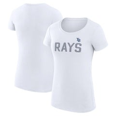 MLB Tampa Bay Rays G-III 4Her by Carl Banks Women's Super-Slim Fit Lightweight Dot Print T-Shirt