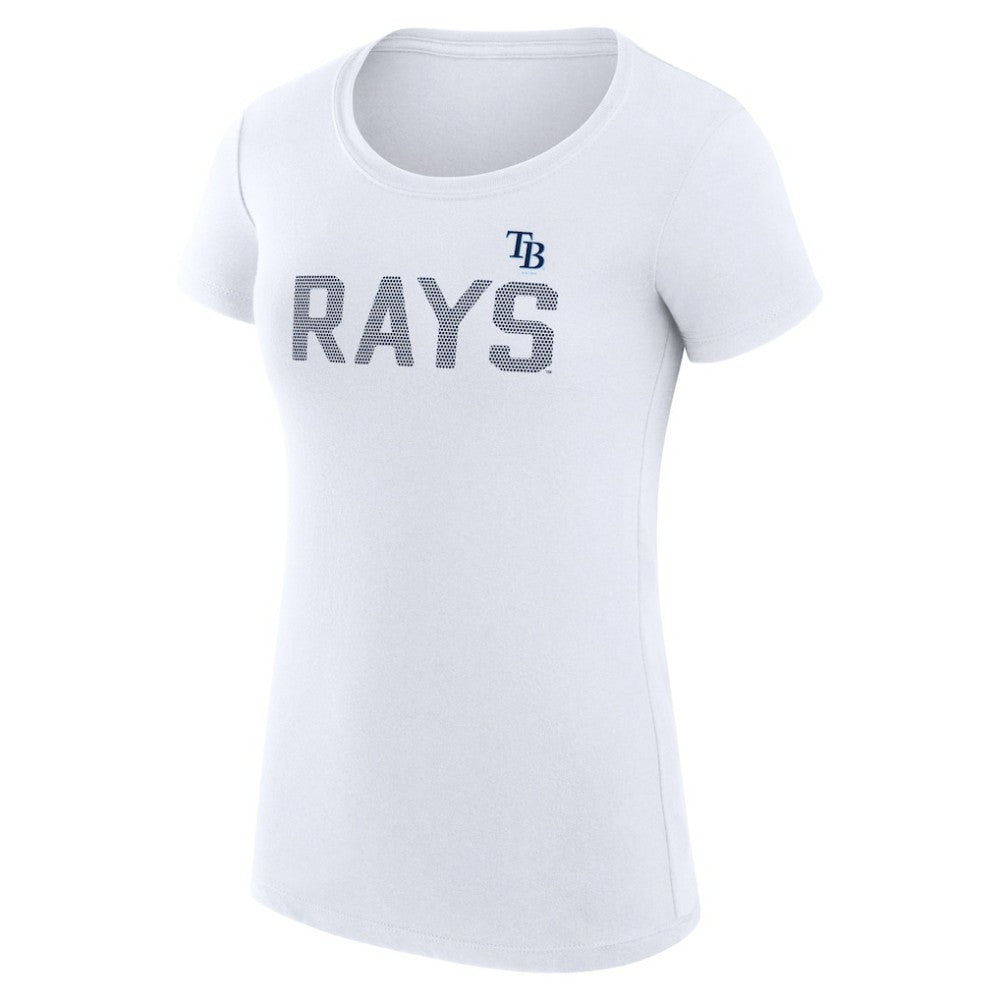 MLB Tampa Bay Rays G-III 4Her by Carl Banks Women's Super-Slim Fit Lightweight Dot Print T-Shirt