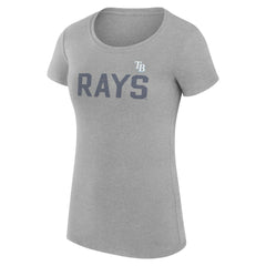 MLB Tampa Bay Rays G-III 4Her by Carl Banks Women's Super-Slim Fit Lightweight Dot Print T-Shirt