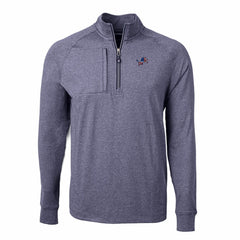 Cutter & Buck Big & Tall Adapt Eco Knit Quarter-Zip Pullover Top - Detroit Lions