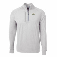 Cutter & Buck Big & Tall Adapt Eco Knit Quarter-Zip Pullover Top - Green Bay Packers