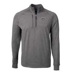 Cutter & Buck Big & Tall Adapt Eco Knit Quarter-Zip Pullover Top - Las Vegas Raiders