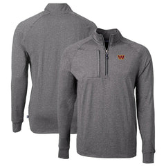 Cutter & Buck Big & Tall Adapt Eco Knit Quarter-Zip Pullover Top - Washington Commanders