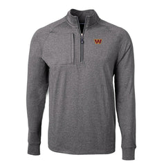 Cutter & Buck Big & Tall Adapt Eco Knit Quarter-Zip Pullover Top - Washington Commanders