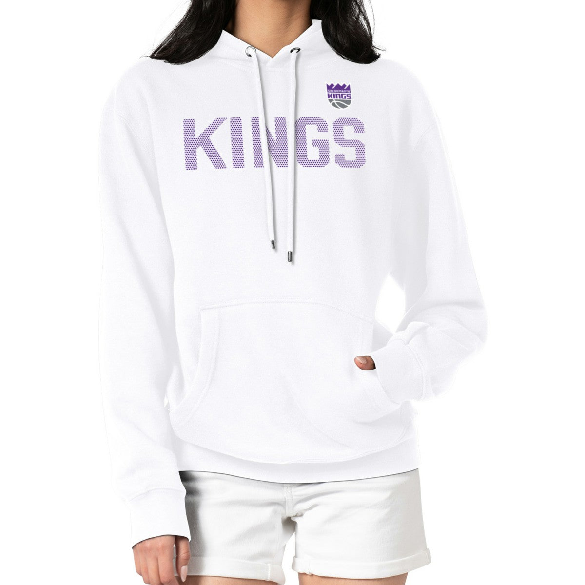 NBA Sacramento Kings G-III 4Her by Carl Banks Women's Dot Print Pullover Hoodie