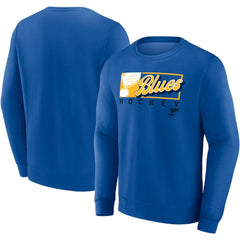 NHL Blue St. Louis Blues Fanatics Focus Fleece Pullover Sweatshirt