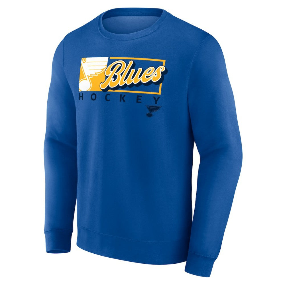 NHL Blue St. Louis Blues Fanatics Focus Fleece Pullover Sweatshirt