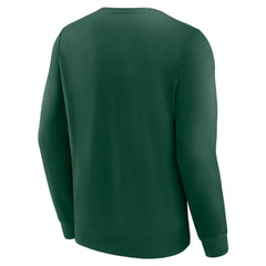 NHL Green Minnesota Wild Fanatics Focus Fleece Pullover Sweatshirt