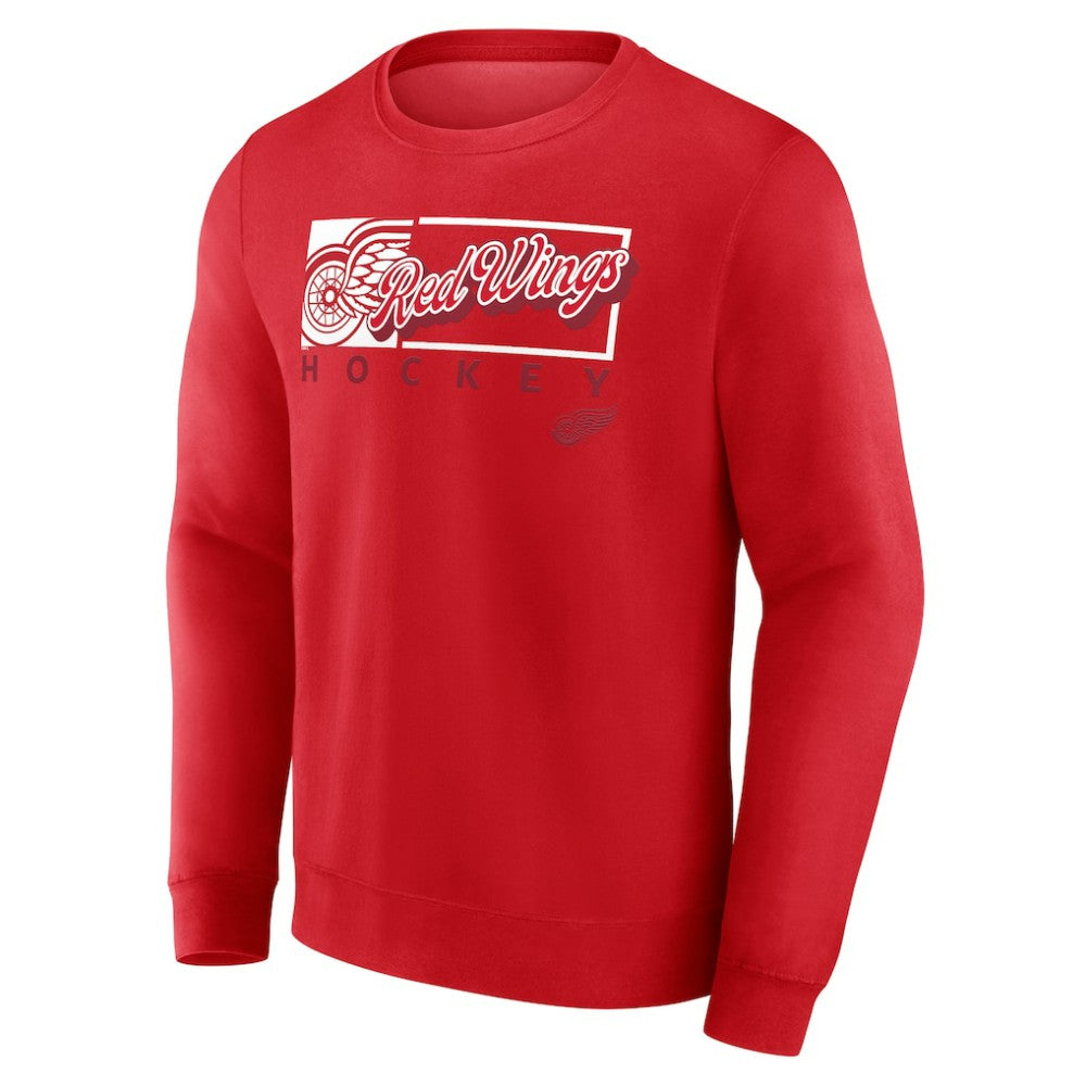 NHL Red Detroit Red Wings Fanatics Focus Fleece Pullover Sweatshirt