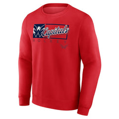 NHL Red Washington Capitals Fanatics Focus Fleece Pullover Sweatshirt