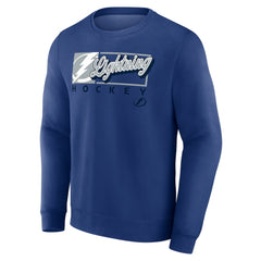 NHL Blue Tampa Bay Lightning Fanatics Focus Fleece Pullover Sweatshirt