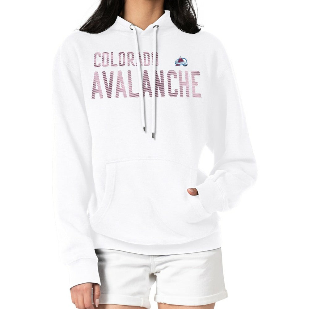 NHL White Colorado Avalanche G-III 4Her by Carl Banks Women's Dot Print Pullover Hoodie
