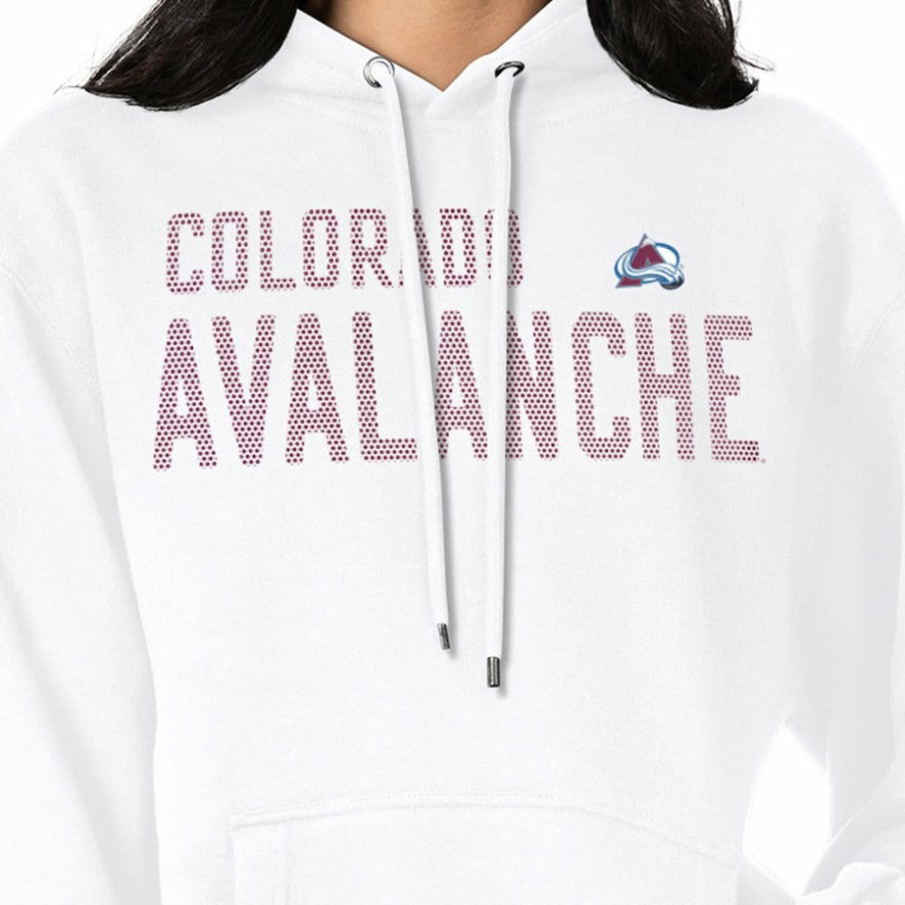 NHL White Colorado Avalanche G-III 4Her by Carl Banks Women's Dot Print Pullover Hoodie
