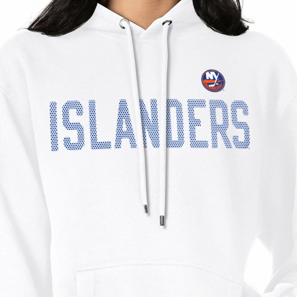 NHL White New York Islanders G-III 4Her by Carl Banks Women's Dot Print Pullover Hoodie
