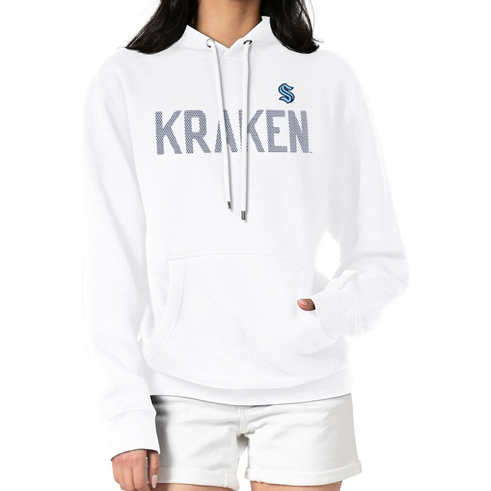 NHL White Seattle Kraken G-III 4Her by Carl Banks Women's Dot Print Pullover Hoodie