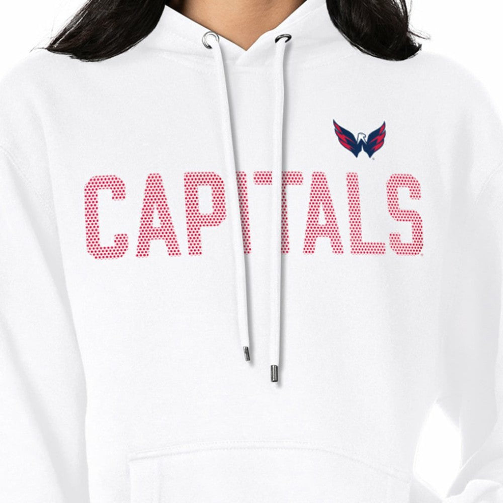 NHL White Washington Capitals G-III 4Her by Carl Banks Women's Dot Print Pullover Hoodie