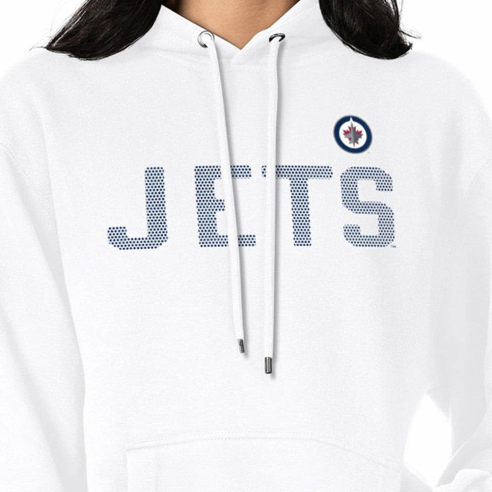 NHL White Winnipeg Jets G-III 4Her by Carl Banks Women's Dot Print Pullover Hoodie