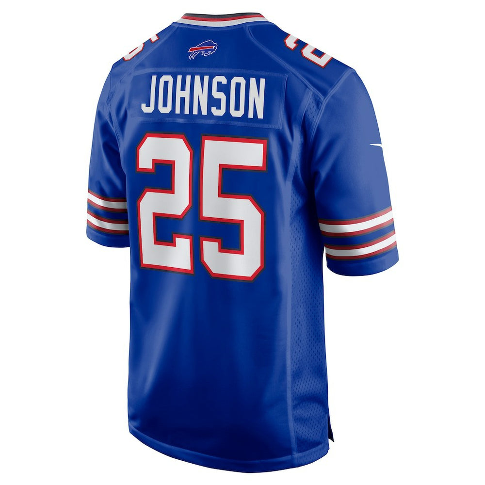 Ty Johnson  Team Game Jersey - Buffalo Bills