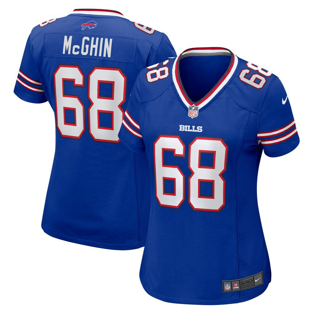 Garrett McGhin  Women's Team Game Jersey - Buffalo Bills
