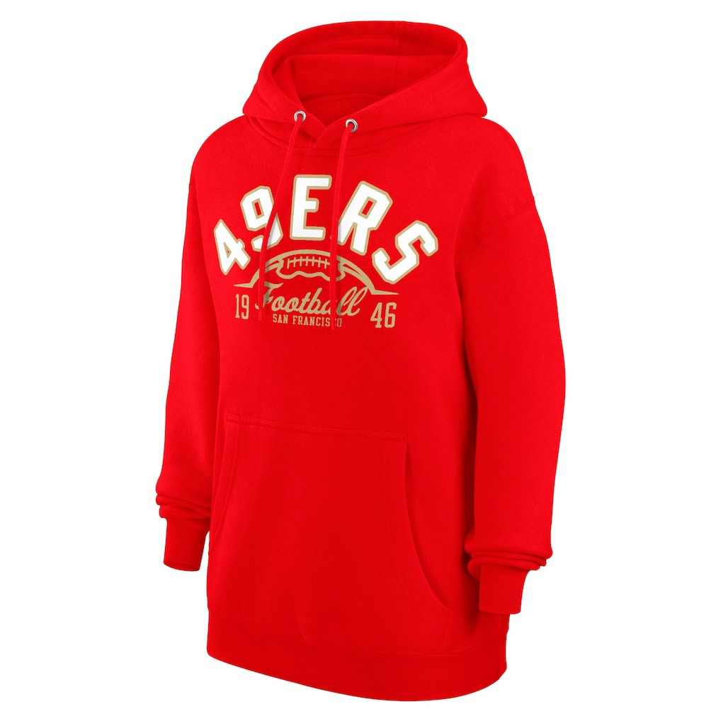 Starter Unisex Half Ball Team Fleece Pullover Hoodie - San Francisco 49ers