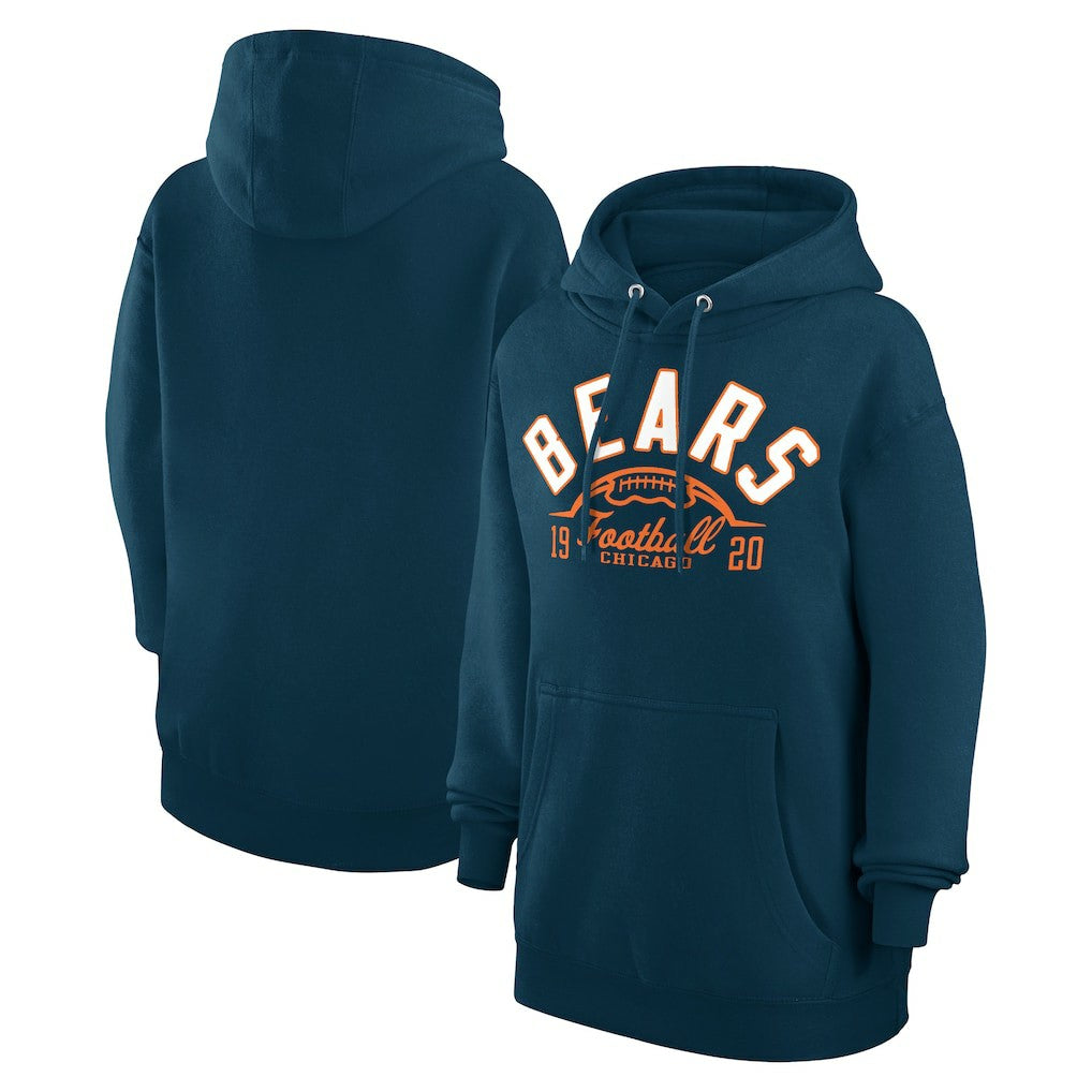 Starter Unisex Half Ball Team Fleece Pullover Hoodie - Chicago Bears