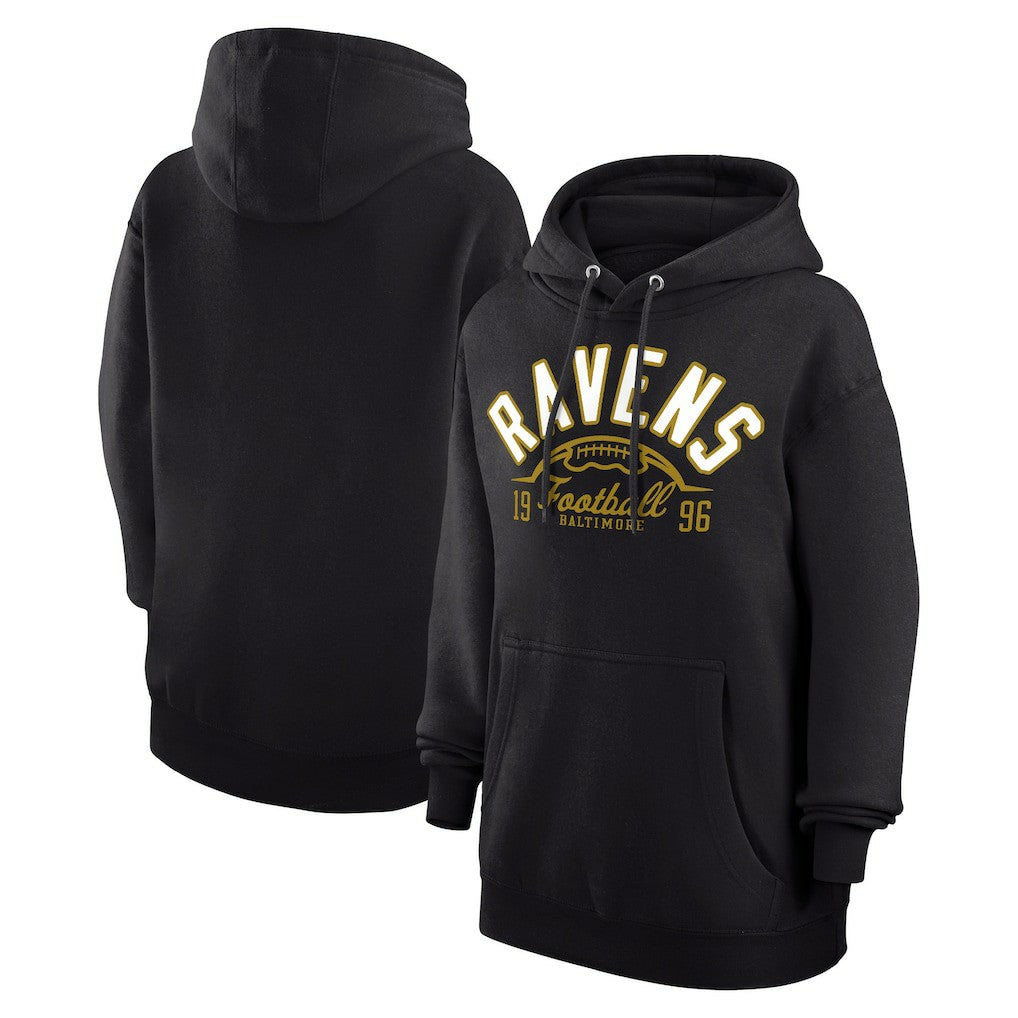 Starter Unisex Half Ball Team Fleece Pullover Hoodie - Baltimore Ravens