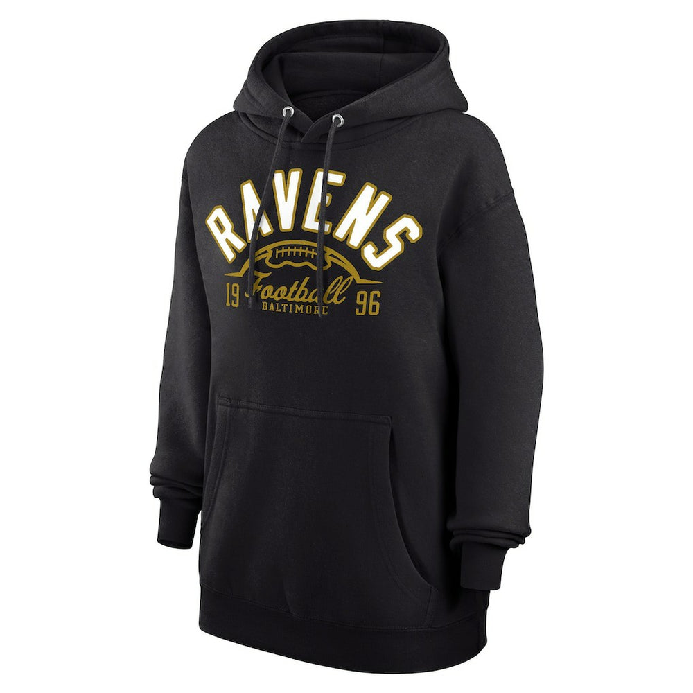 Starter Unisex Half Ball Team Fleece Pullover Hoodie - Baltimore Ravens
