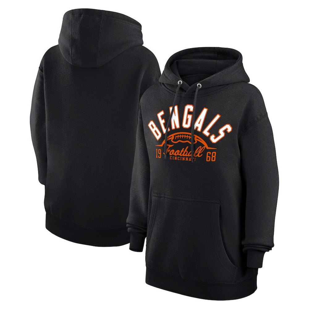 Starter Unisex Half Ball Team Fleece Pullover Hoodie - Cincinnati Bengals