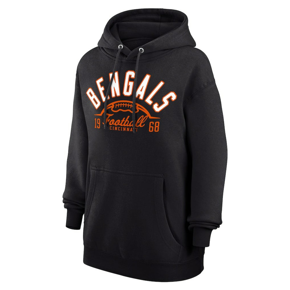 Starter Unisex Half Ball Team Fleece Pullover Hoodie - Cincinnati Bengals