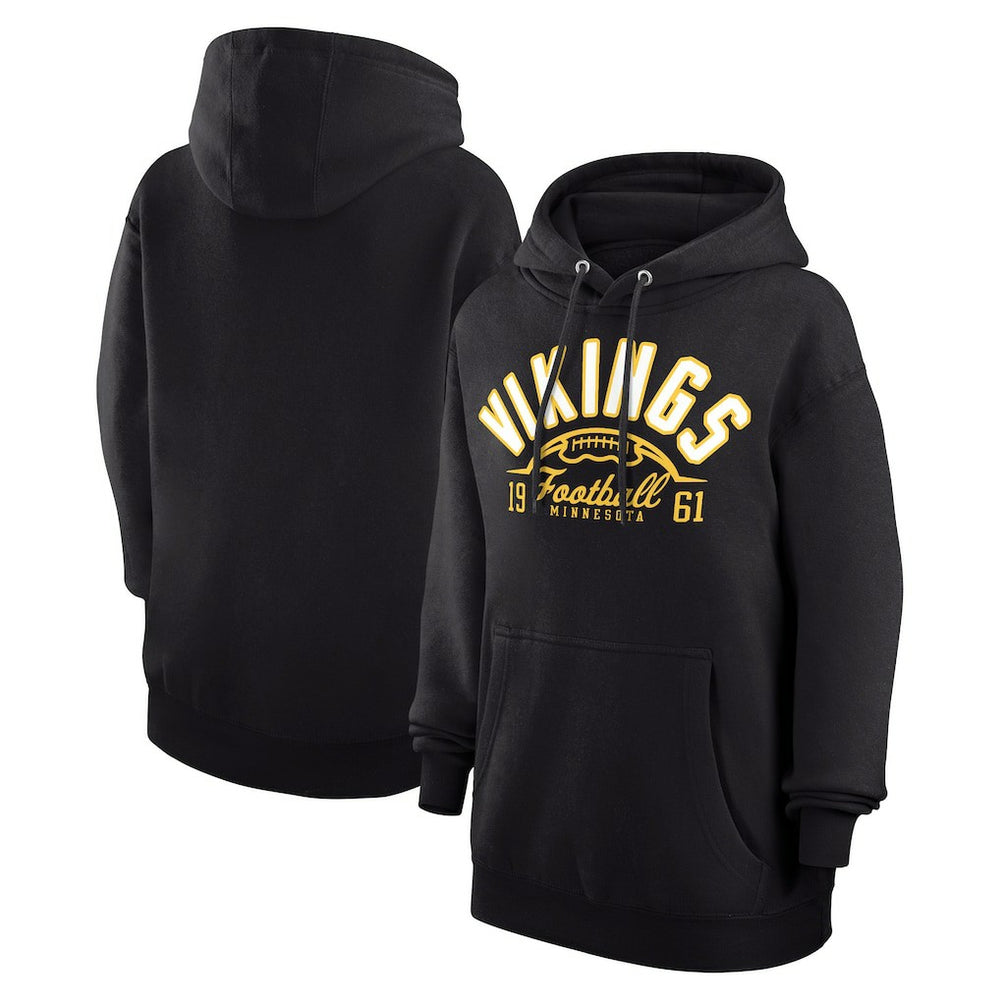 Starter Unisex Half Ball Team Fleece Pullover Hoodie - Minnesota Vikings