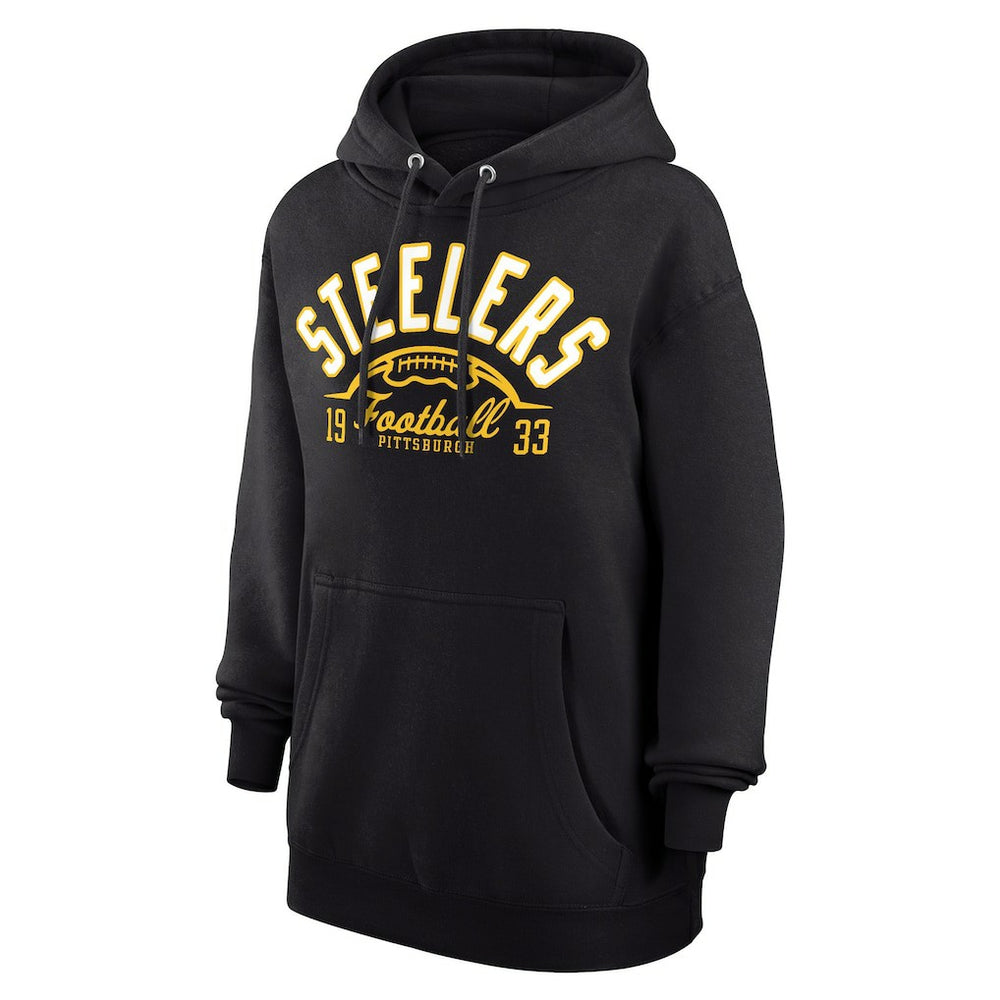 Starter Unisex Half Ball Team Fleece Pullover Hoodie - Pittsburgh Steelers