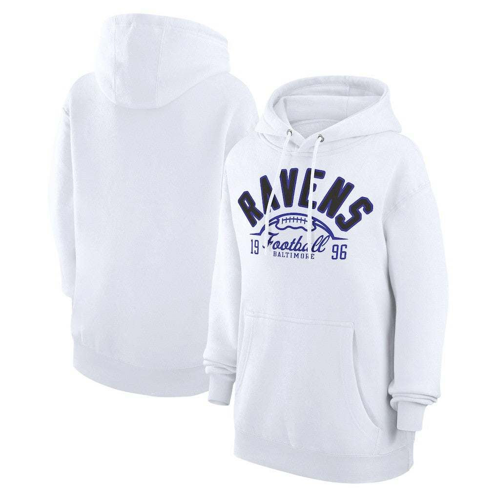 Starter Unisex Half Ball Team Fleece Pullover Hoodie - Baltimore Ravens
