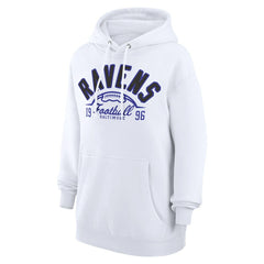 Starter Unisex Half Ball Team Fleece Pullover Hoodie - Baltimore Ravens