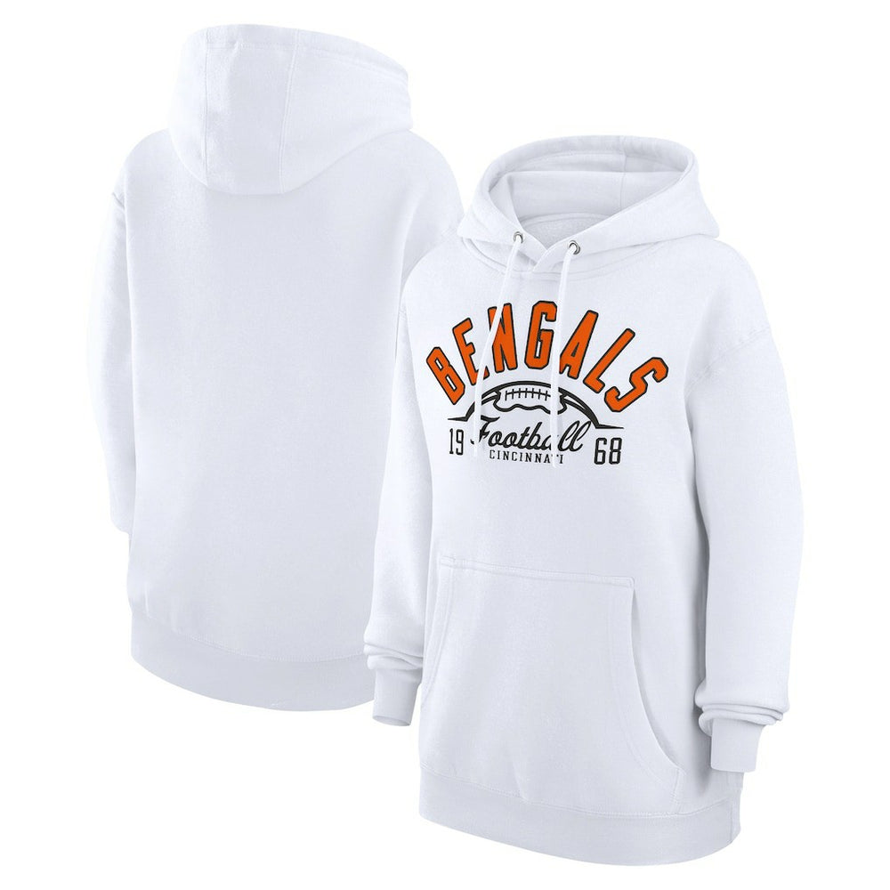 Starter Unisex Half Ball Team Fleece Pullover Hoodie - Cincinnati Bengals