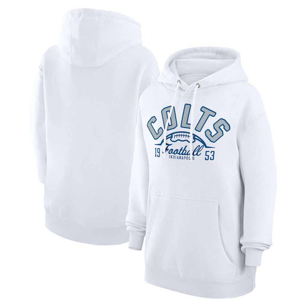 Starter Unisex Half Ball Team Fleece Pullover Hoodie - Indianapolis Colts