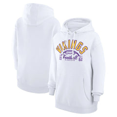 Starter Unisex Half Ball Team Fleece Pullover Hoodie - Minnesota Vikings