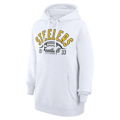 Starter Unisex Half Ball Team Fleece Pullover Hoodie - Pittsburgh Steelers